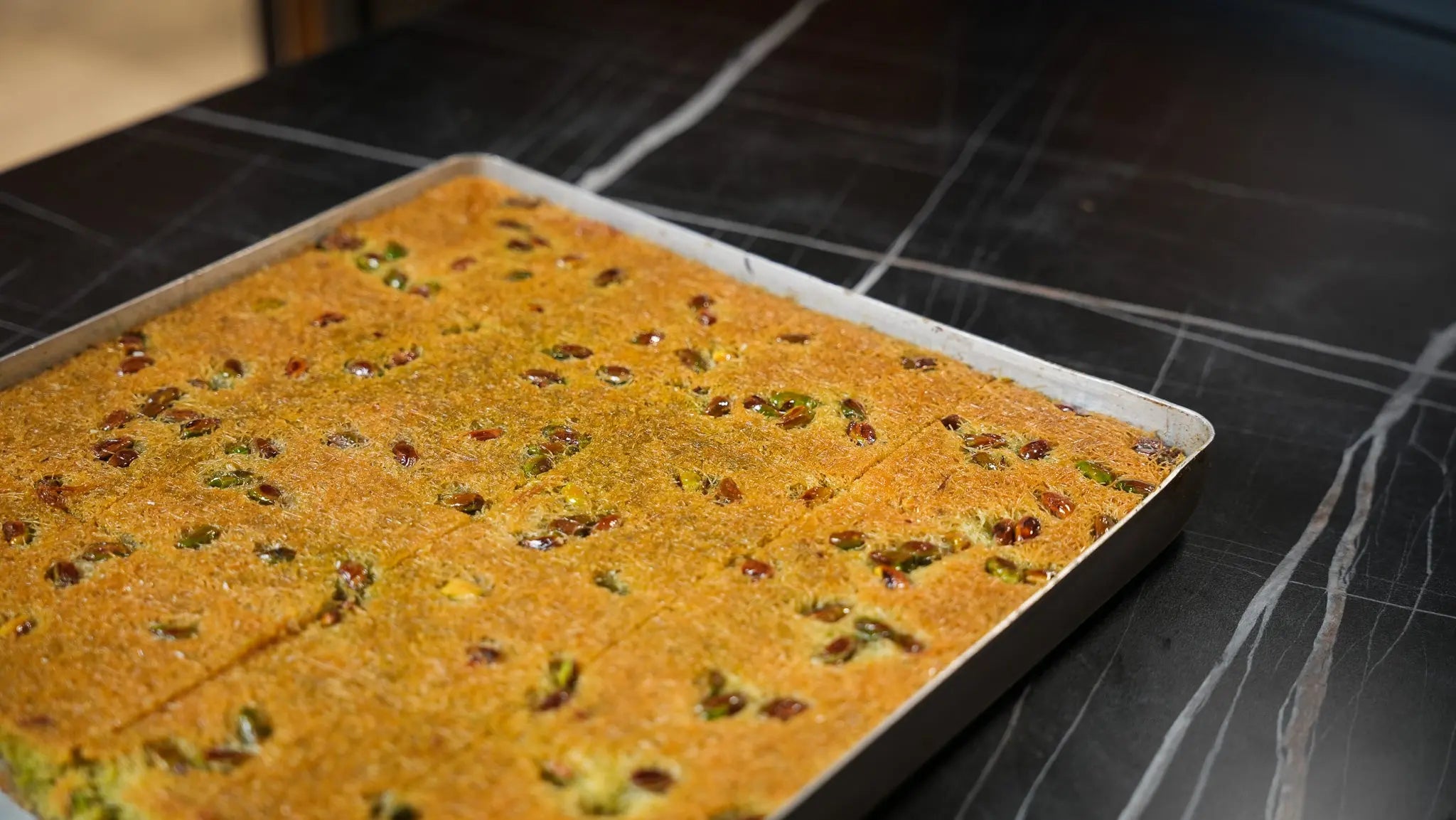 Engelshaar (Kadayif) mit Pistazien Blech | ca. 4 kg – Back-Lava