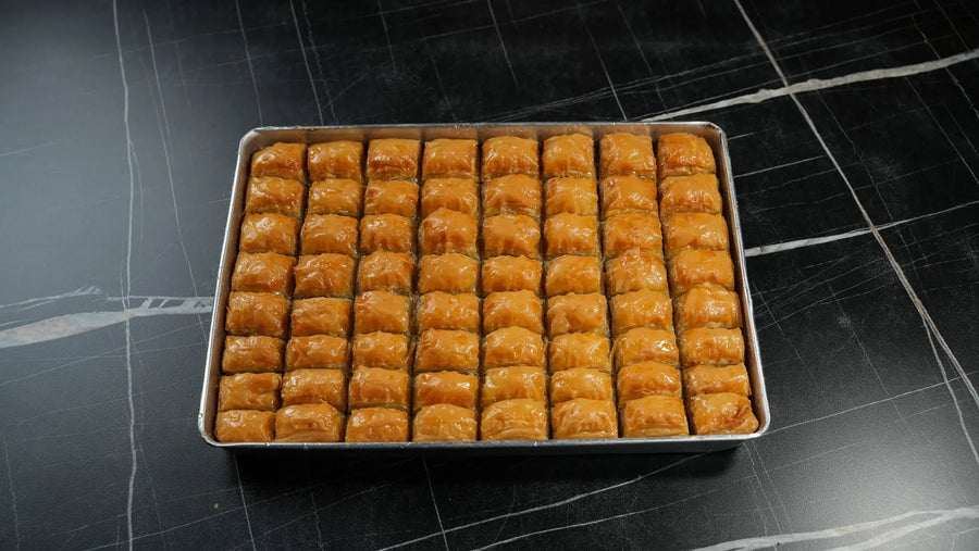 Klassische Walnuss-Baklava von Back-Lava, Detailaufnahme