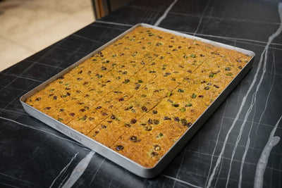 Bakke med englehår (kadayif) og pistacier | ca. 4 kg – Back-Lava