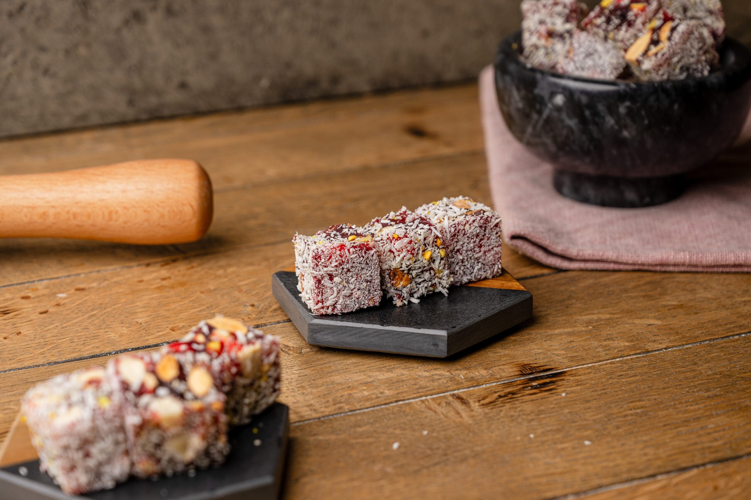 Doppelt geröstete Pistazien mit Brombeergeschmack Turkish Delight 
