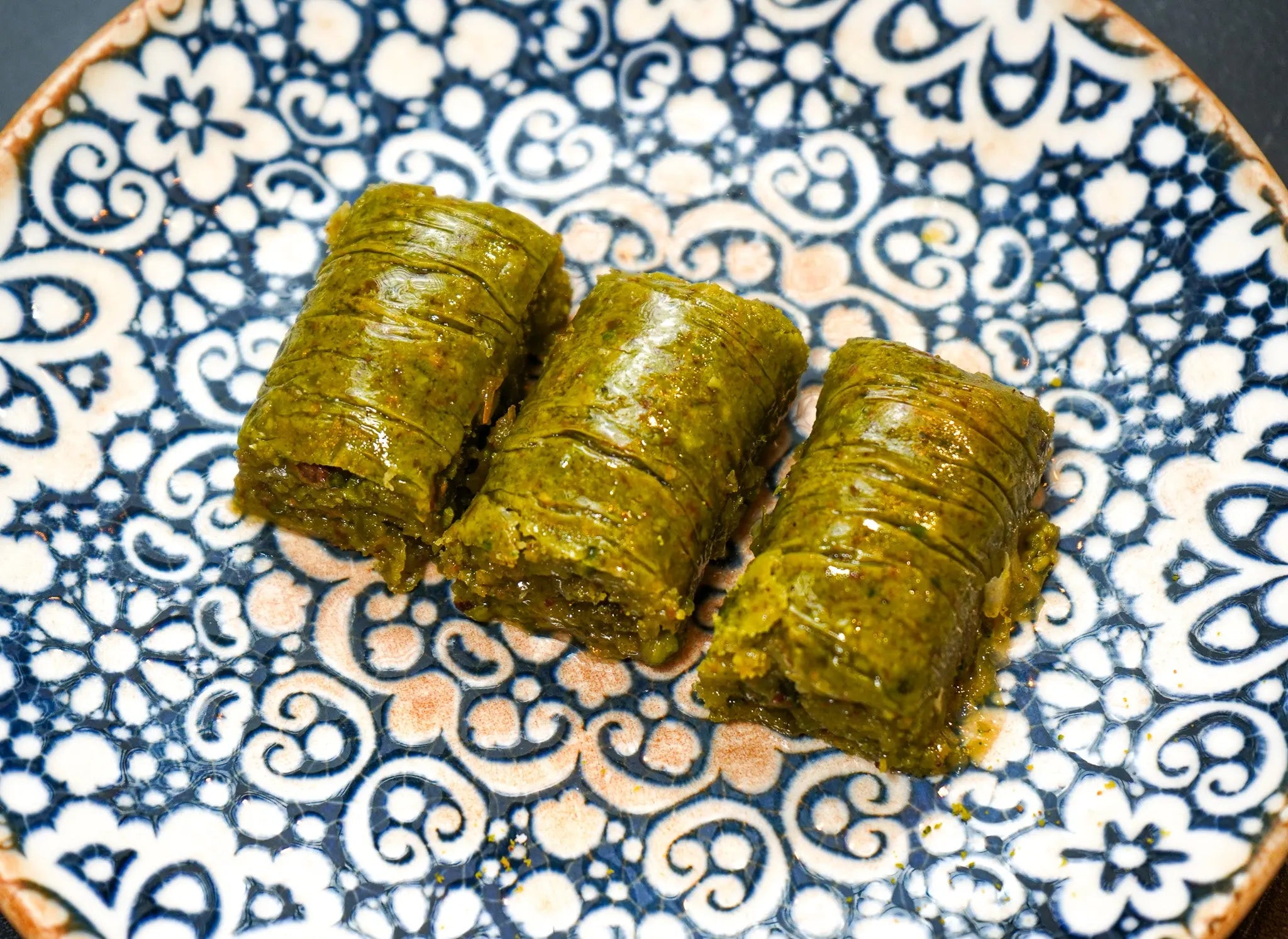 Pistazien Roll Baklava | 100% Pistazien 