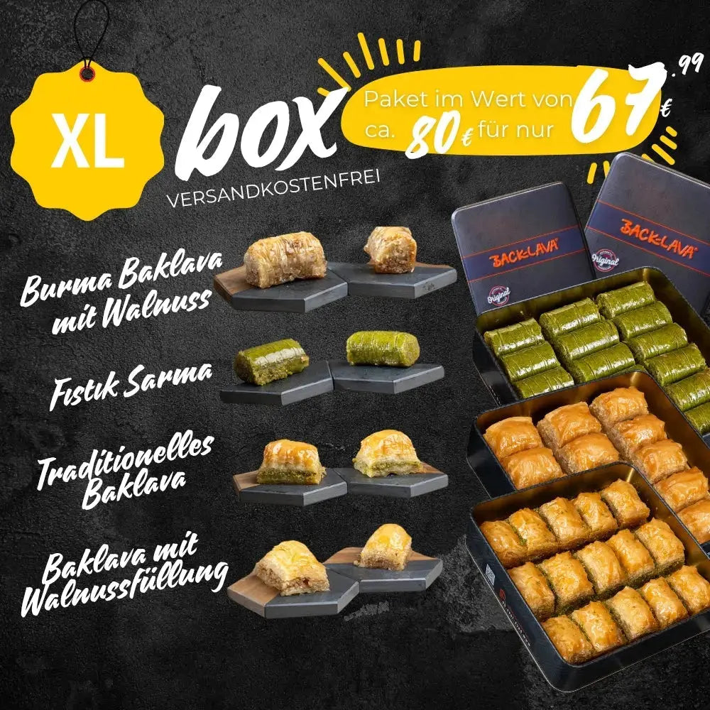 Baklava Probierset – beliebteste Baklava-Sorten 