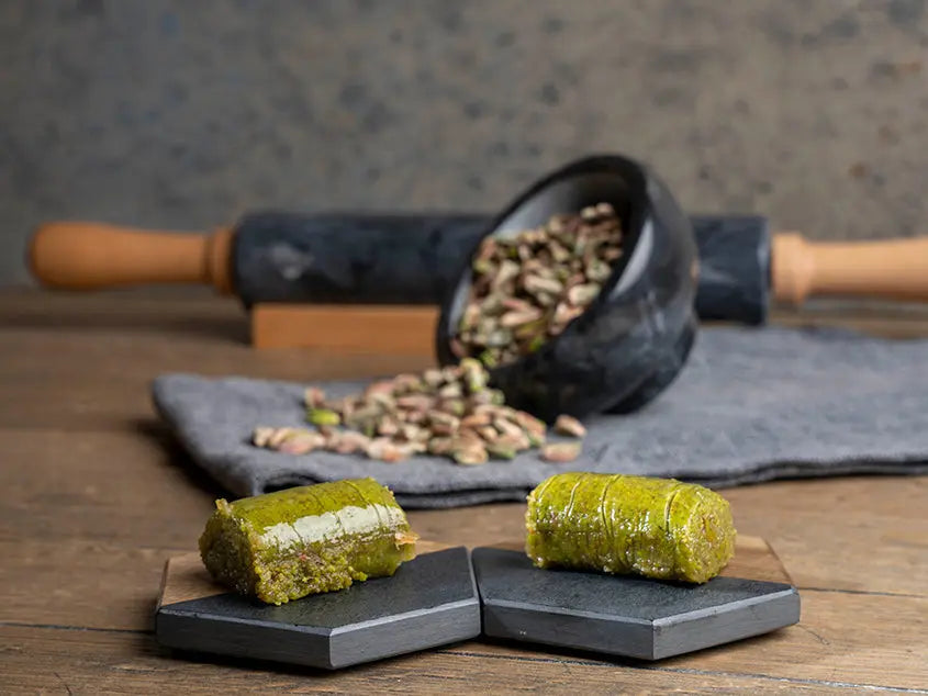 Pistazien Roll Baklava | 100% Pistazien 